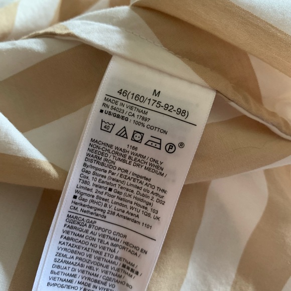 Gap Maxi Dress beige and white stripe - Picture 8 of 9